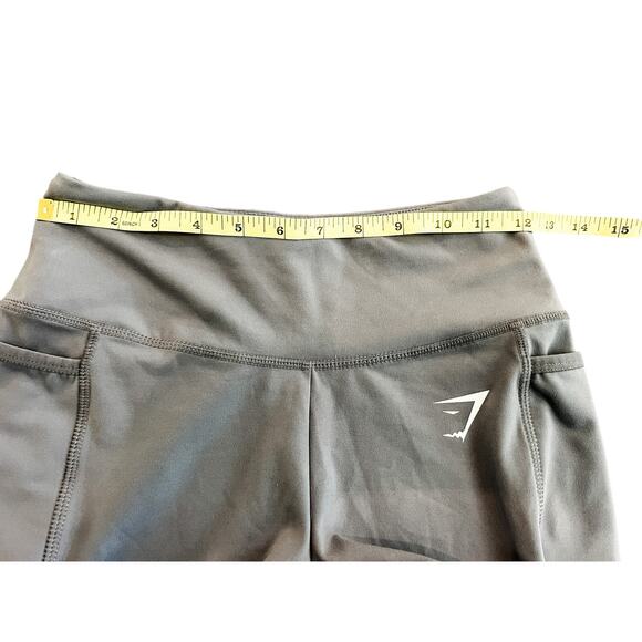 Gymshark High Waist Cargo Biker Shorts Small Blue Steele Compression - Picture 4 of 6